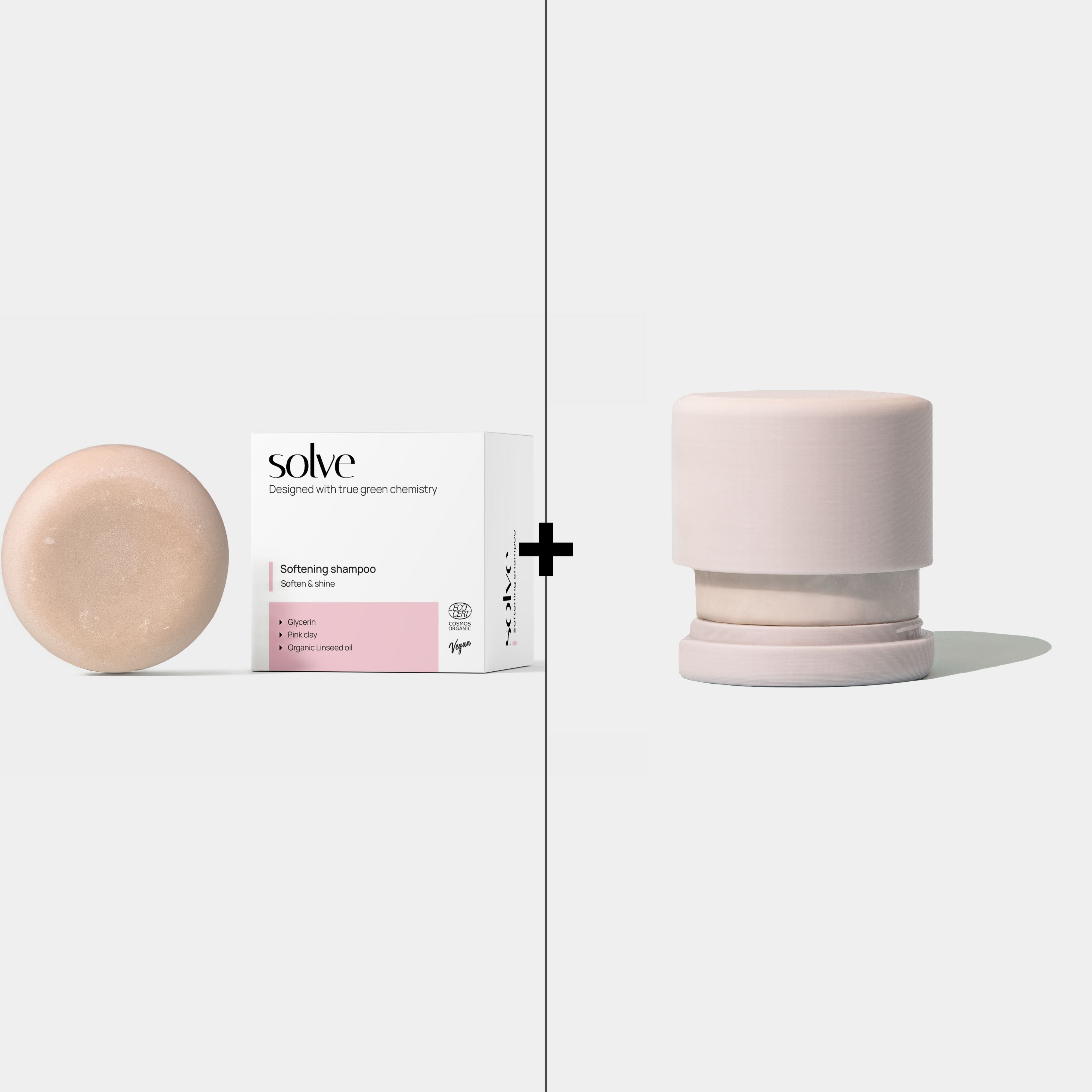 Solve Festes Shampoo + Seifenhalter